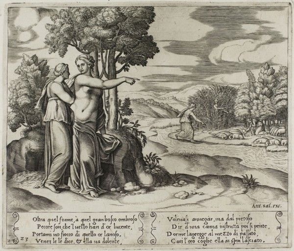 Psyche Going to Seek the Golden Wool, 1530/40, Master of the Die (Italian, active c. 1530-1560),