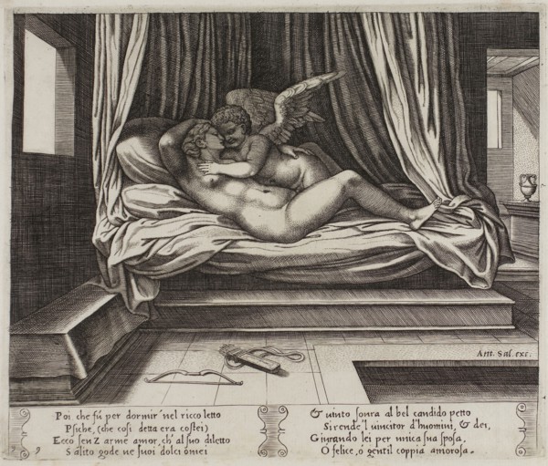 Cupid in Psyche’s Arms, 1530/40, Master of the Die (Italian, active c. 1530-1560), after Michiel