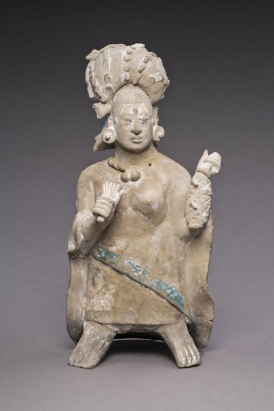 Figure of an Aristocratic Lady, A.D. 650/800, Late Classic Maya, Jaina, Campeche or Yucatán,