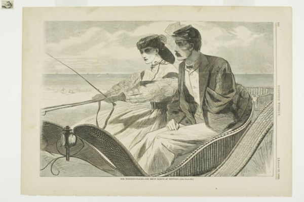 Our Watering Places—The Empty Sleeve at Newport, published August 26, 1865, Winslow Homer