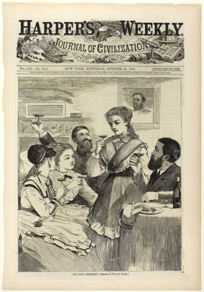 Our Next President, published October 31, 1868, Winslow Homer (American, 1836-1910), published by