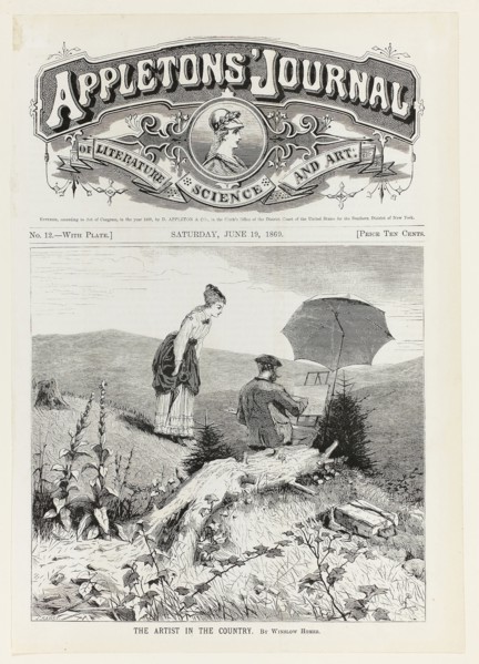 The Artist in the Country, published June 19, 1869, Winslow Homer (American, 1836-1910), published