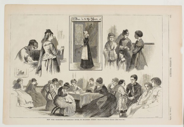 New York Charities—St Barnabas House, 304 Mulberry Street, published April 18, 1874, Winslow Homer