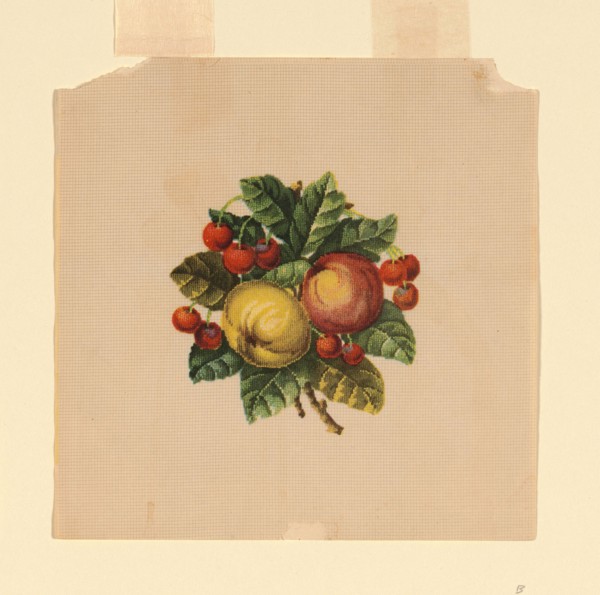 Probably a Design for Needlepoint, probably 19th century, United States, Ink on paper, 15.9 x 15.9