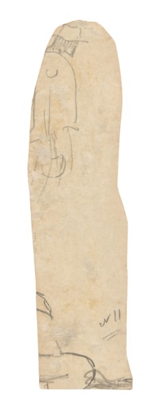 Sketch of Man with a Hat and Fragment of Woman’s Shoulder, 1891/93, Paul Gauguin, French,