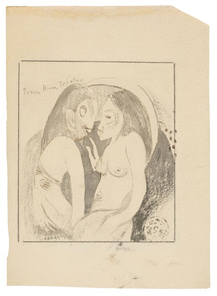 Parau Hina Tefatou (Words between Goddess of the Moon and God of the Earth), 1893/94, Paul Gauguin,