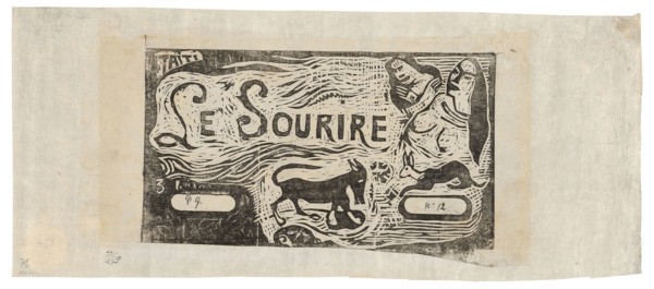 Fox, Busts of Two Women, and a Rabbit, headpiece for Le sourire, 1899/1900, Paul Gauguin, French,