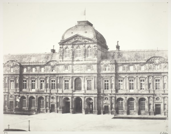 Le Louvre: Pavillion de l’horloge, 1855/60, printed 1978, Édouard Baldus, French, born Germany,