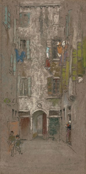 Corte del Paradiso, 1880, James McNeill Whistler, American, 1834-1903, United States, Pastel and