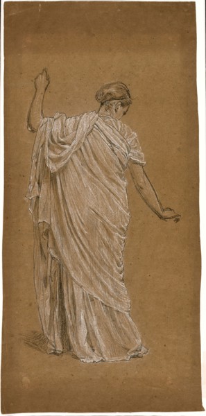 Study for A Garden, c. 1869, Albert Joseph Moore, English, 1841-1893, United Kingdom, Black and