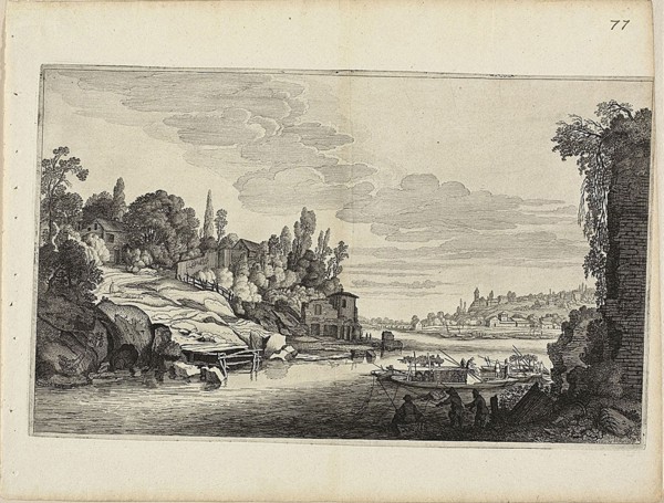 River Landscape, 1646, Jan van de Velde II (Dutch, c. 1593-1641), after Pieter de Molijn (Dutch,