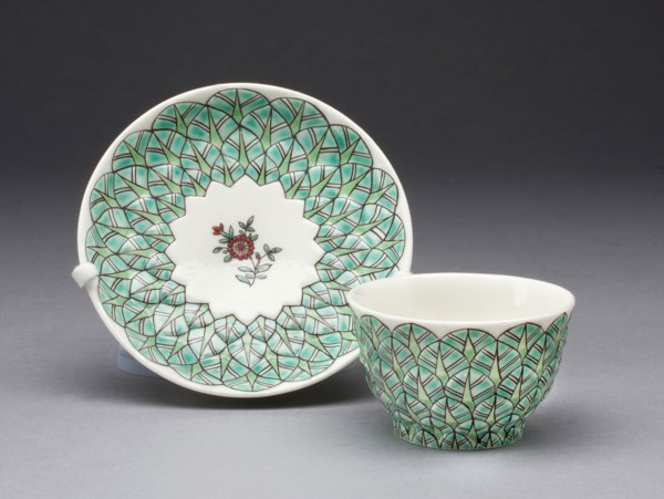 Teabowl and Saucer, c. 1720, Saint-Cloud Porcelain Manufactory, French, 1666-1766, Saint-Cloud,