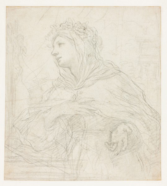 Study of Santa Rosalia of Palermo, 1659/64, Ciro Ferri (Italian, 1634-1689), influenced by