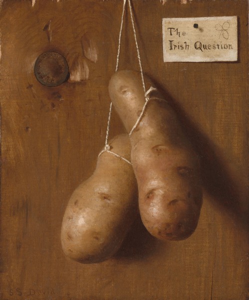 The Irish Question, 1880s, De Scott Evans, American, 1847–1898, United States, Oil on canvas, 30.5