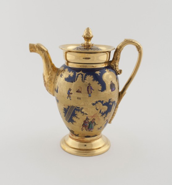 Teapot, c. 1820, Denuelle Porcelain Manufactory (French, 1818-1829), France, Paris, Paris,