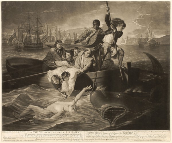 A Youth Rescued from a Shark, 1779, Valentine Green (English, 1739-1813), after John Singleton