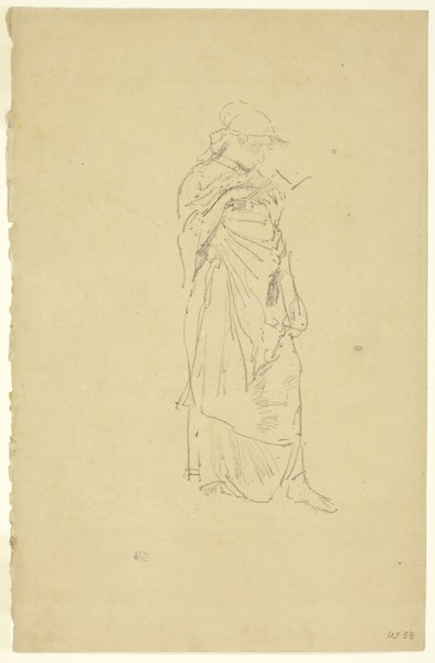 The Novel: Girl Reading, probably 1889, James McNeill Whistler, American, 1834-1903, United States,