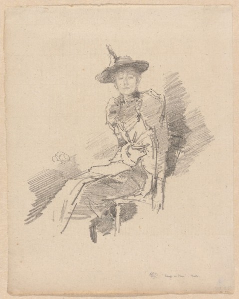 The Winged Hat, 1890, James McNeill Whistler, American, 1834-1903, United States, Transfer