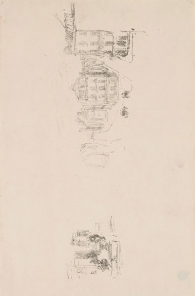 Two Trial Sketches: A. Grande Rue, Dieppe, B. An Interior, probably 1891, printed posthumously,