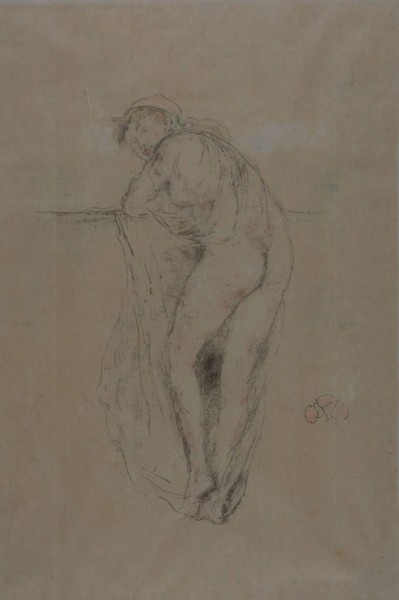 Nude Model, Back View, 1891, James McNeill Whistler, American, 1834-1903, United States, Transfer