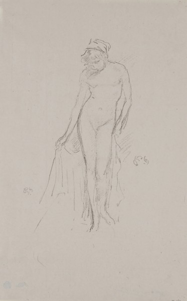 Nude Model, Standing, probably 1891, James McNeill Whistler, American, 1834-1903, United States,