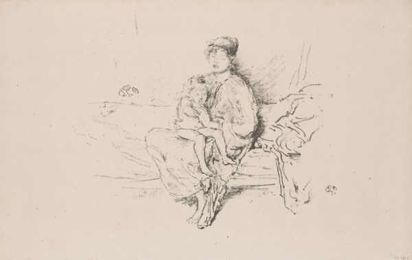 Mother and Child, No. 2, 1891, printed 1895, James McNeill Whistler, American, 1834-1903, United