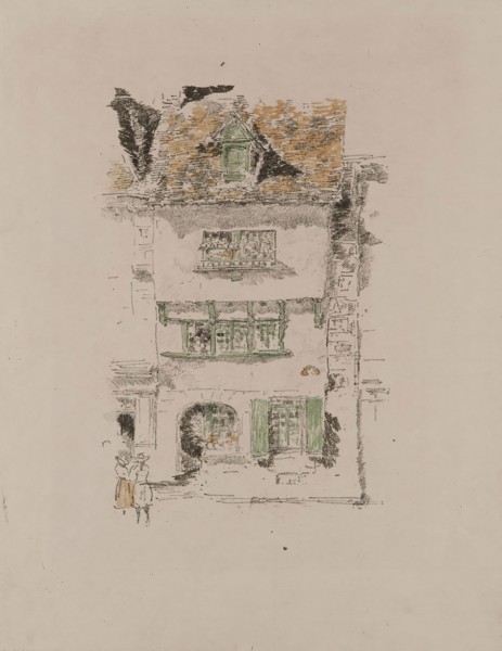 Yellow House, Lannion, 1893, James McNeill Whistler, American, 1834-1903, United States, Transfer
