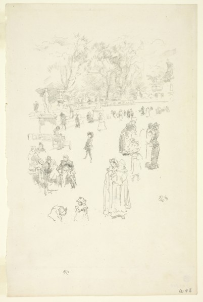 Nursemaids: Les Bonnes du Luxembourg, 1894, James McNeill Whistler, American, 1834-1903, United