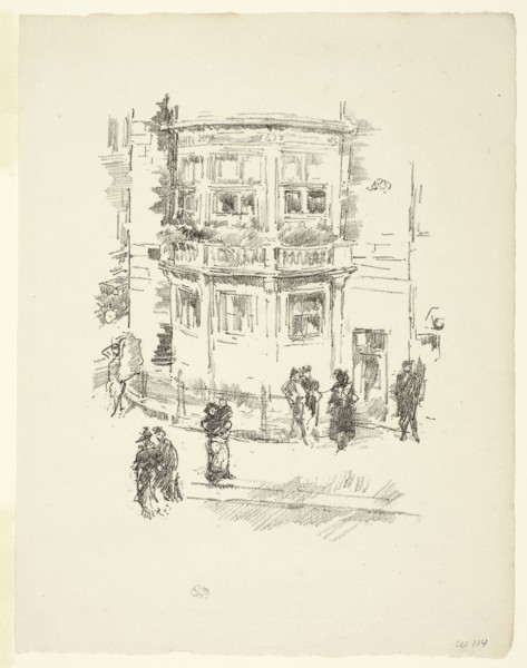The Manager’s Window, Gaiety Theatre, 1896, James McNeill Whistler, American, 1834-1903, United