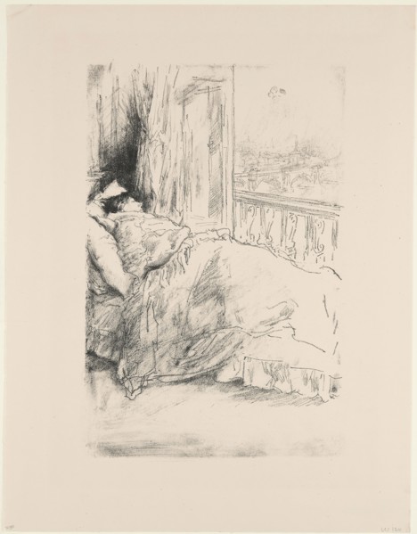 By the Balcony, 1896, James McNeill Whistler, American, 1834-1903, United States, Transfer