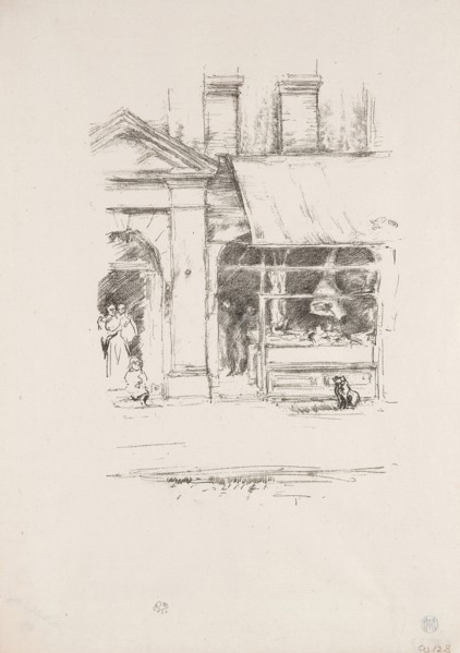 The Butcher’s Dog, 1896, James McNeill Whistler, American, 1834-1903, United States, Transfer