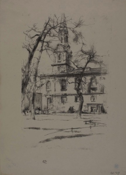 St. Giles-in-the-Fields, 1896, James McNeill Whistler, American, 1834-1903, United States, Transfer