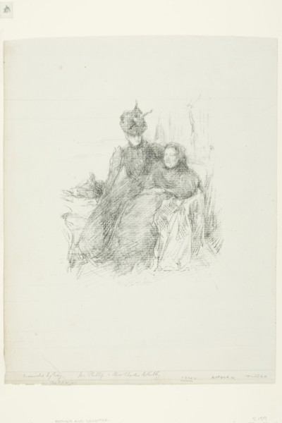 Mother and Daughter [La Mère Malade], 1897, James McNeill Whistler, American, 1834-1903, United