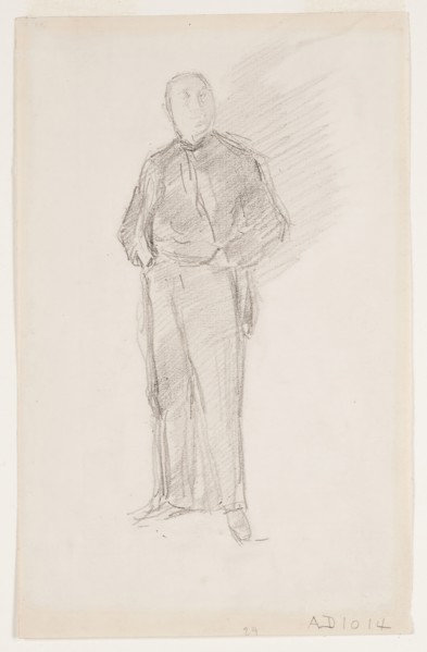 Study: Portrait of Thomas Way, 1896, James McNeill Whistler, American, 1834-1903, United States,