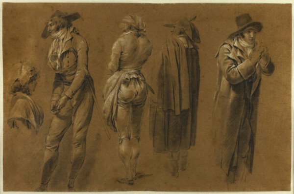 Study for The Speculators at the Palais Royal, 1797, Louis Léopold Boilly, French, 1761-1845,