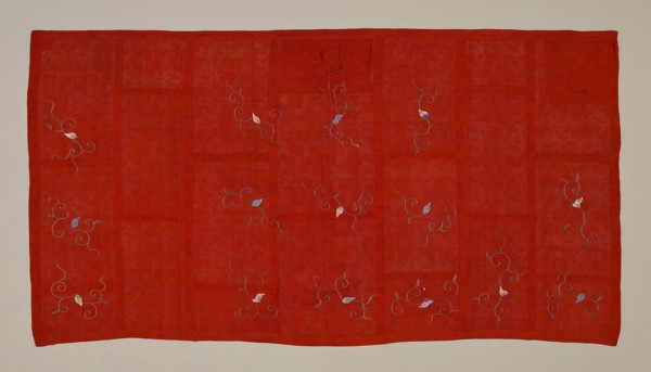Kesa, late Edo period (1789–1868), 1804/44, Japan, Silk, plain weave with rows of 1:1 plain gauze