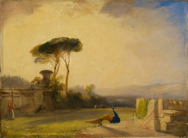 View on the Grounds of a Villa near Florence, 1826, Richard Parkes Bonington, British, 1802-1828,