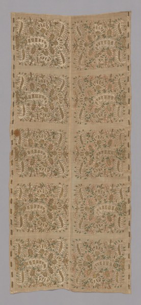 Two Borders Joined, 19th century, Turkey, Turkey, Linen, plain weave, pulled thread work