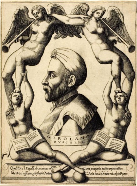 Portrait of Girolamo Ruscelli, 1566, Niccolò Nelli, Italian, c. 1530-1575/85, Italy, Engraving in