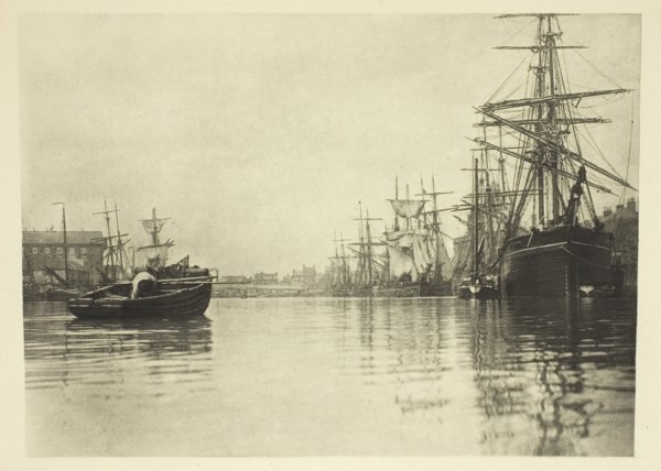 The Peaceful Harbour, 1887, Peter Henry Emerson, English, born Cuba, 1856–1936, England,