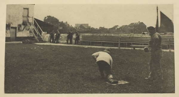 The Bowling Green, 1887, Peter Henry Emerson, English, born Cuba, 1856–1936, England, Photoetching,