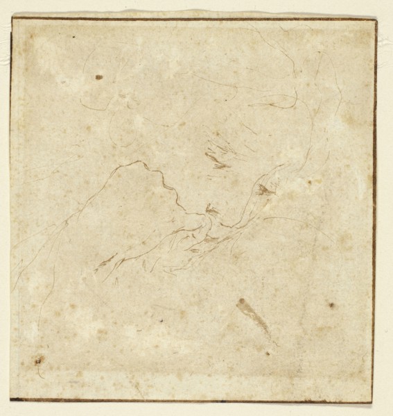 Woman’s Head, n.d., Stefano della Bella, Italian, 1610-1664, Italy, Pen and brown ink on ivory laid