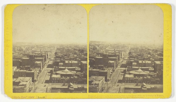 Bird’s Eye View (South), 1873, Lovejoy & Foster, American, active 1870s, United States, Toned