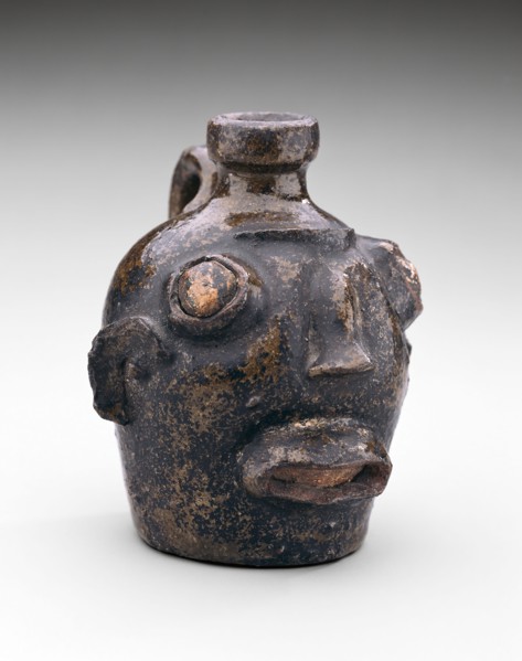 Face Jug, c. 1860, American, 19th century, Edgefield District, South Carolina, Edgefield county,