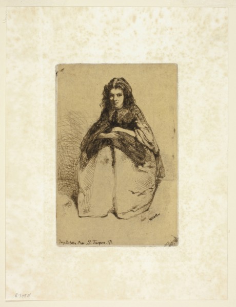 Fumette, 1858, James McNeill Whistler, American, 1834-1903, United States, Etching with foul biting