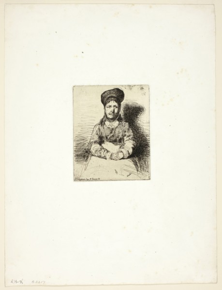 La Rétameuse, 1858, James McNeill Whistler, American, 1834-1903, United States, Etching with foul
