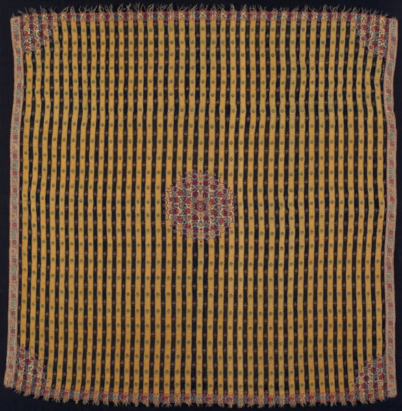 Moon Shawl (Chand-Dar), Mughal period (1526–1858), late 18th century, India, Kashmir, India, Wool