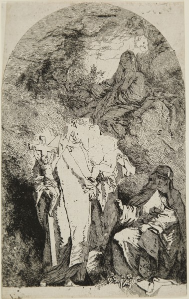 The Madonna with SS. Catherine, Rose from Lima, and Agnes from Montepulciano, 1763/64, Jean Honoré