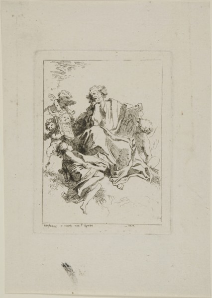 Saint Luke, 1763/64, Jean Honoré Fragonard (French, 1732-1806), after Giovanni Lanfranco (Italian,
