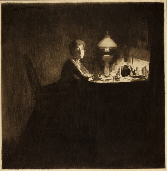 The Acting Manager, 1884, Walter Richard Sickert, English, 1860-1942, United Kingdom, Etching with